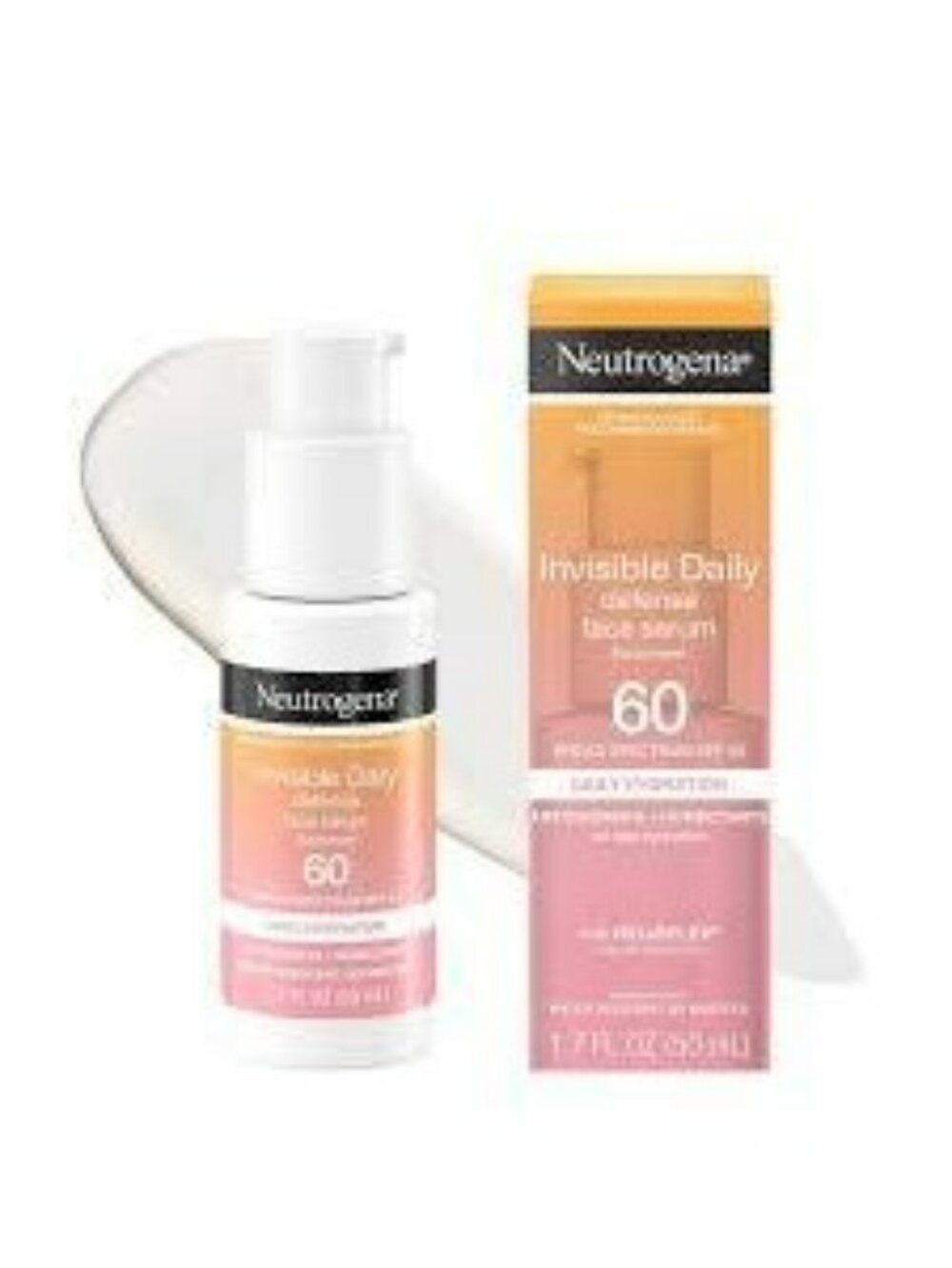 Neutrogena Invisible Daily Defense Face Serum SPF 60 Hydrating Oil-Free Sunscree